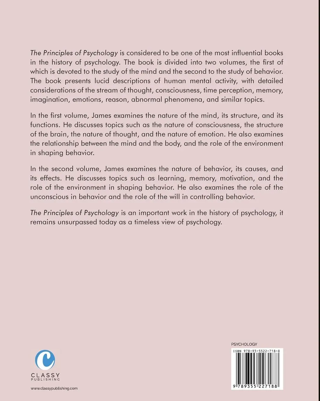 Rückseite: 9789355227188 | The Principles of Psychology | Vol. I &amp; II (Together in One Volume)