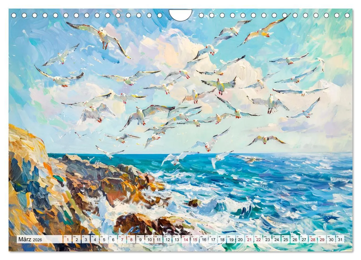 Bild: 9783457267288 | Ein Tag am Meer - Durch die Augen der Impressionisten (Wandkalender...