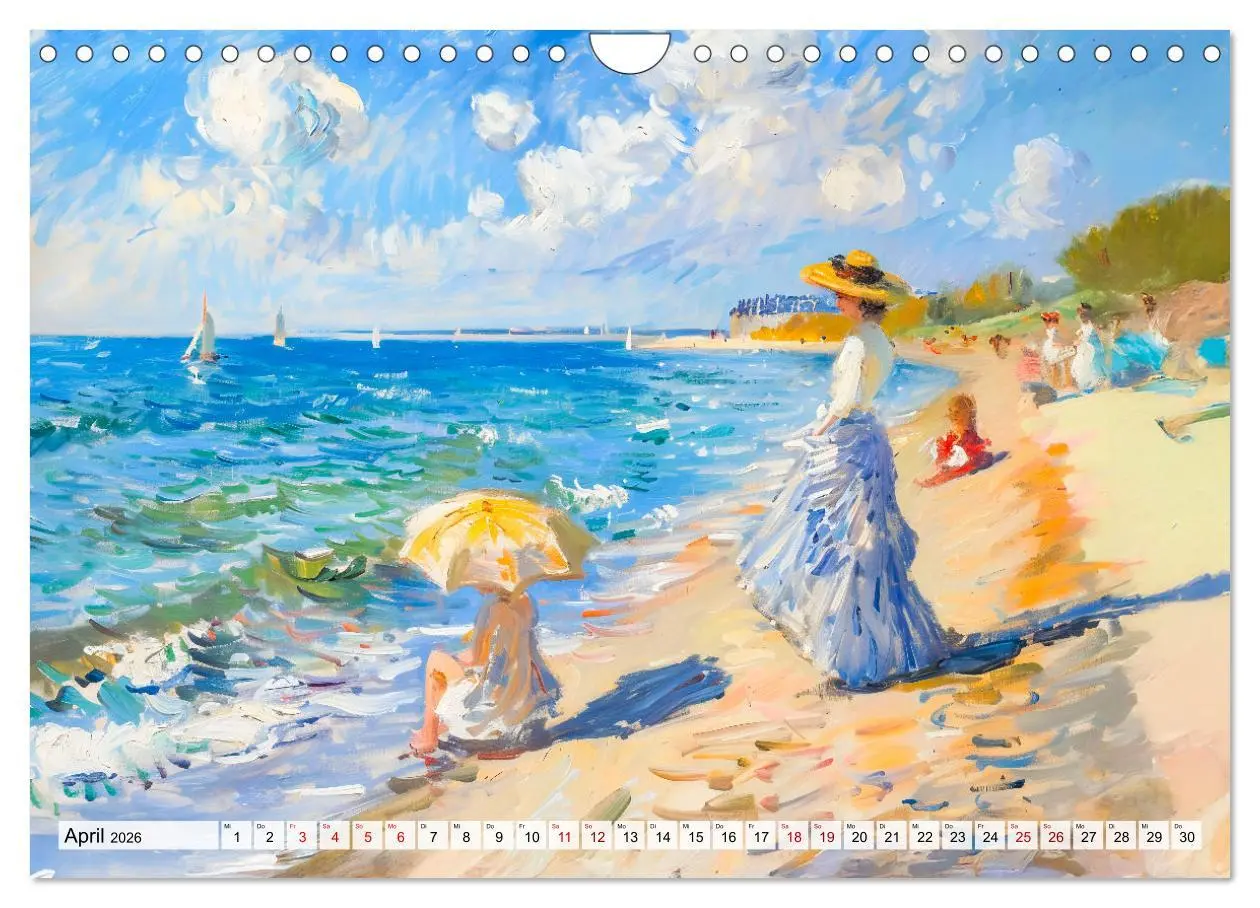 Bild: 9783457267288 | Ein Tag am Meer - Durch die Augen der Impressionisten (Wandkalender...