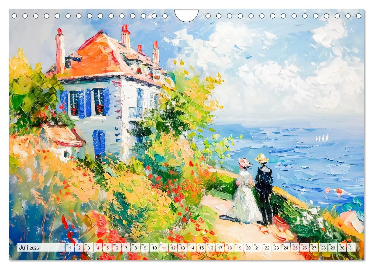 Bild: 9783457267288 | Ein Tag am Meer - Durch die Augen der Impressionisten (Wandkalender...