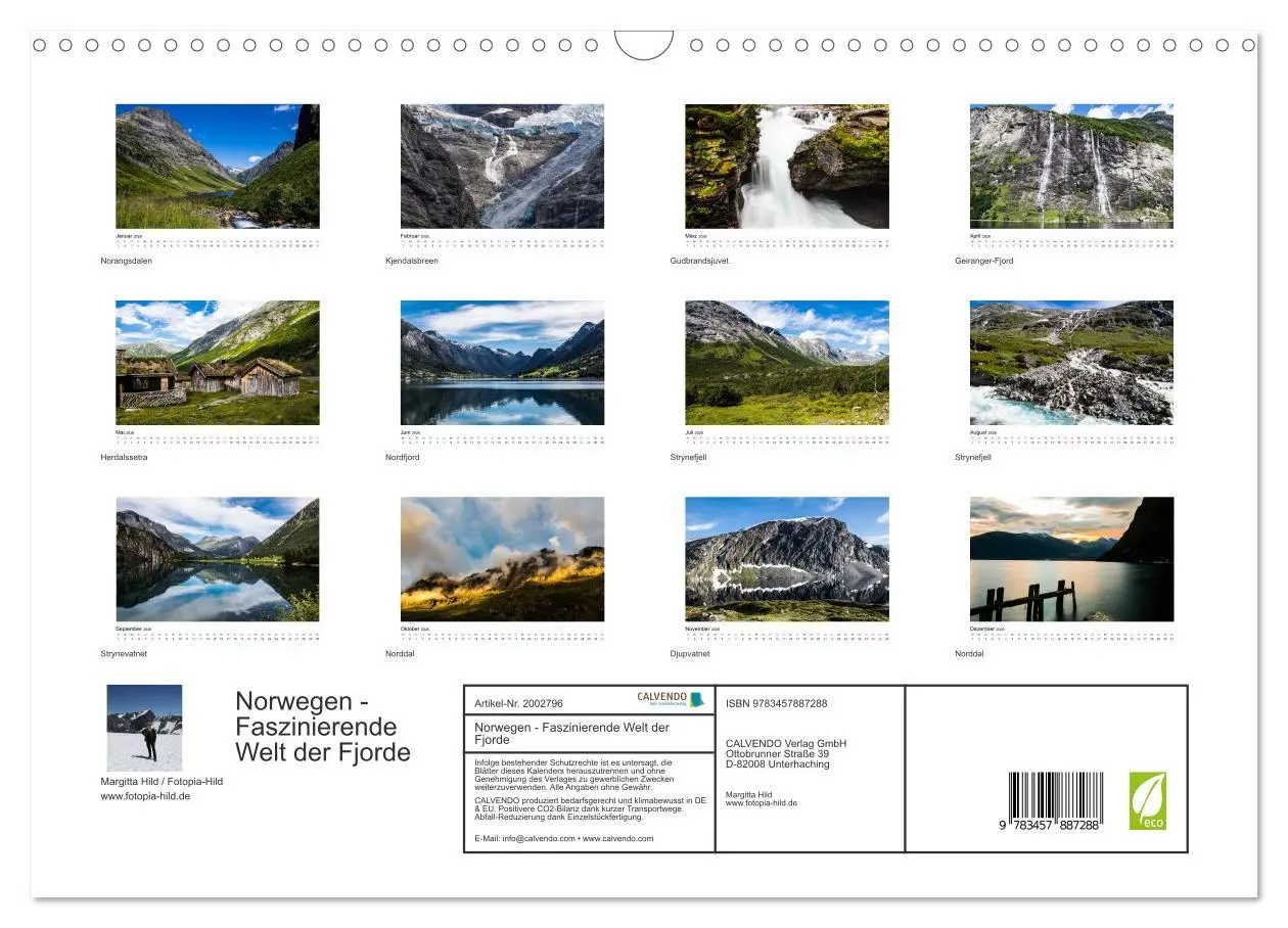 Bild: 9783457887288 | Norwegen - Faszinierende Welt der Fjorde (Wandkalender 2026 DIN A3...