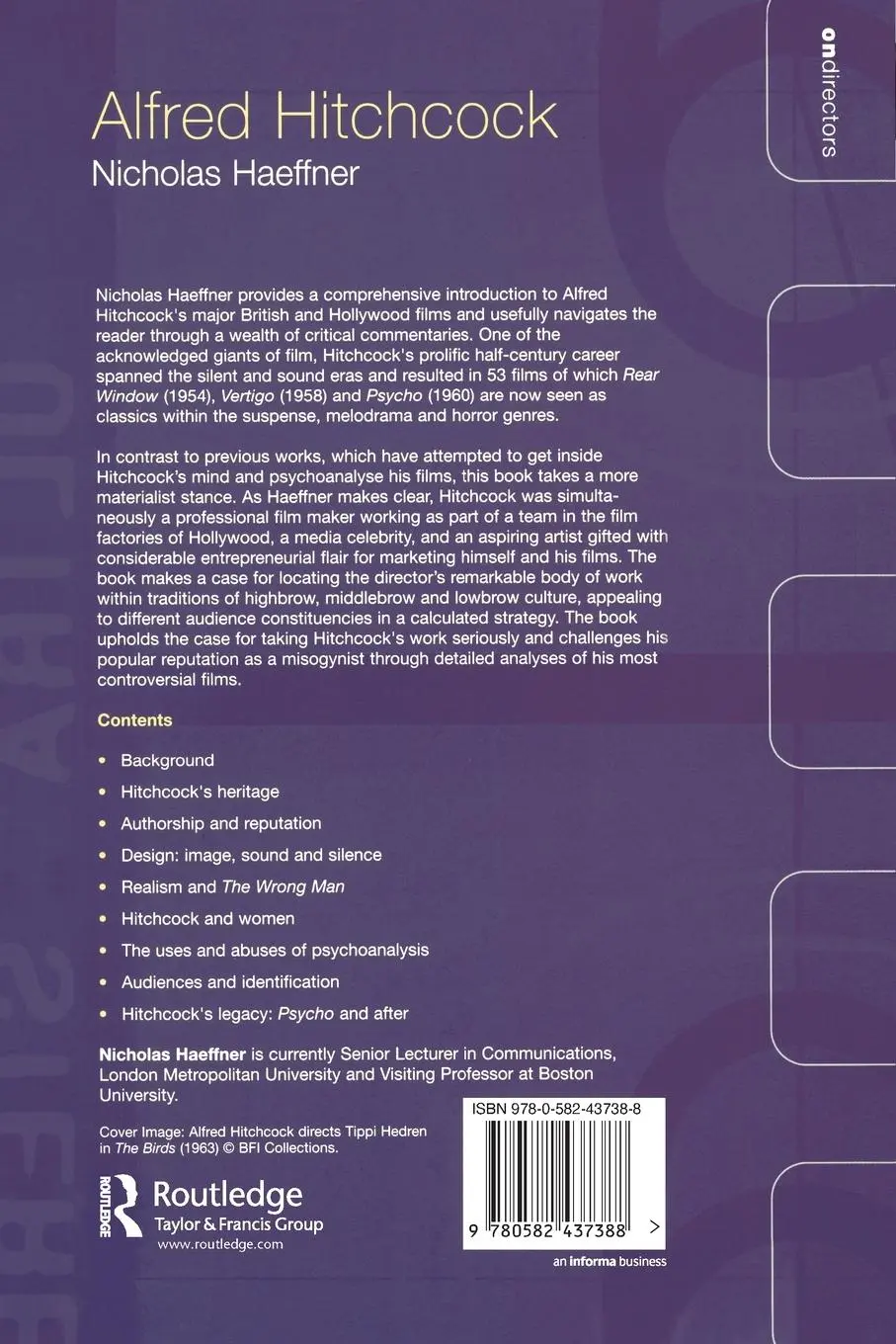 Rückseite: 9780582437388 | Alfred Hitchcock | Nicholas Haeffner | Taschenbuch | Englisch | 2005