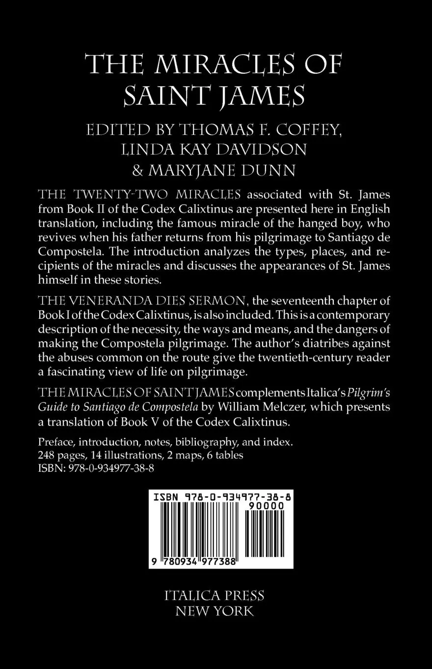 Rückseite: 9780934977388 | The Miracles of Saint James | Linda Davidson (u. a.) | Taschenbuch