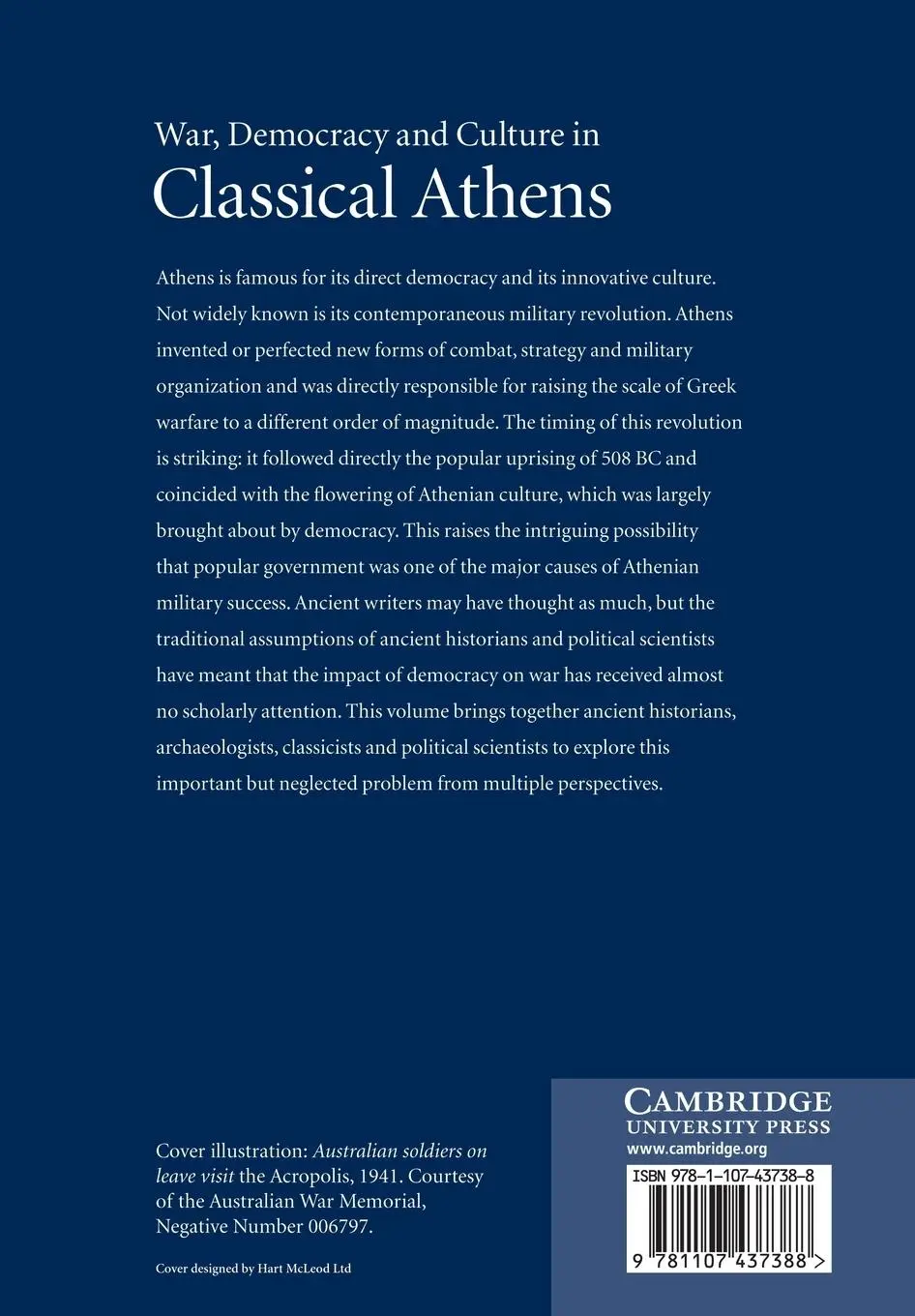 Rückseite: 9781107437388 | War, Democracy and Culture in Classical Athens | David M. Pritchard