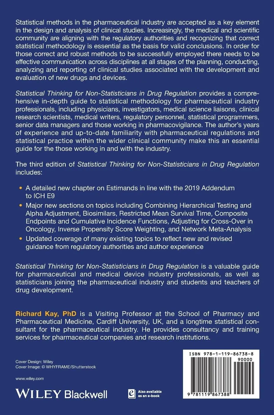 Rückseite: 9781119867388 | Statistical Thinking for Non-Statisticians in Drug Regulation | Kay
