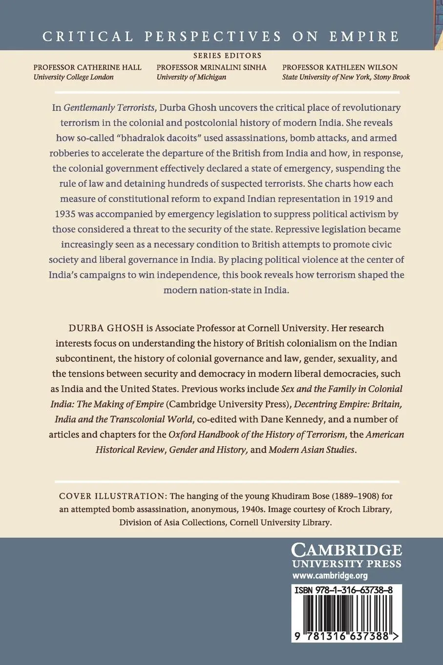 Rückseite: 9781316637388 | Gentlemanly Terrorists | Durba Ghosh | Taschenbuch | Englisch | 2019