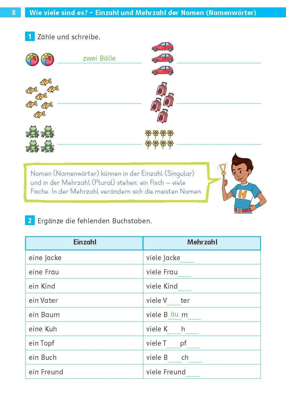 Bild: 9783129497388 | Die Deutsch-Helden Grammatik 2. Klasse | Deutsch in der Grundschule