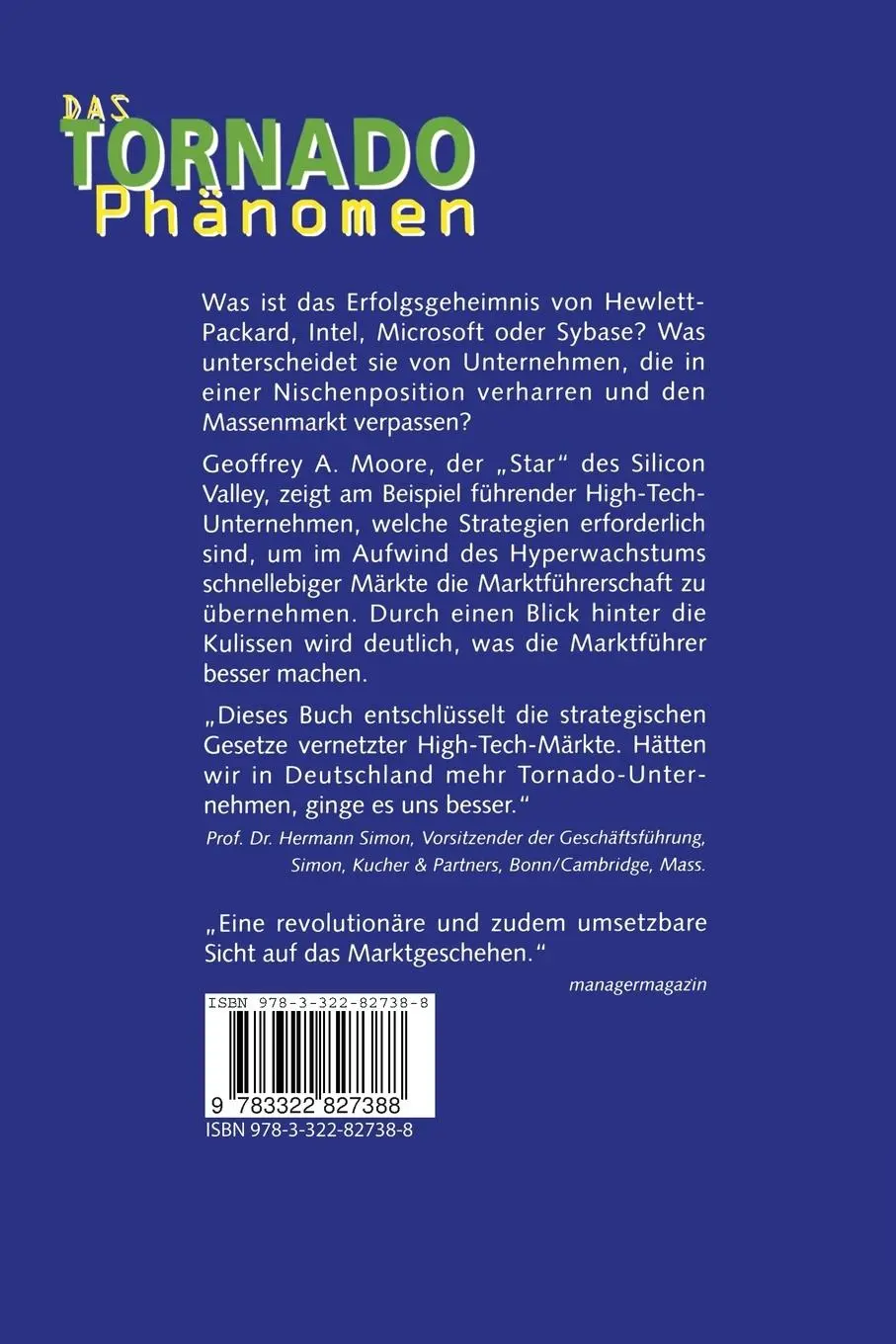 Rückseite: 9783322827388 | Das Tornado-Phänomen | Geoffrey A Moore | Taschenbuch | 256 S. | 2012