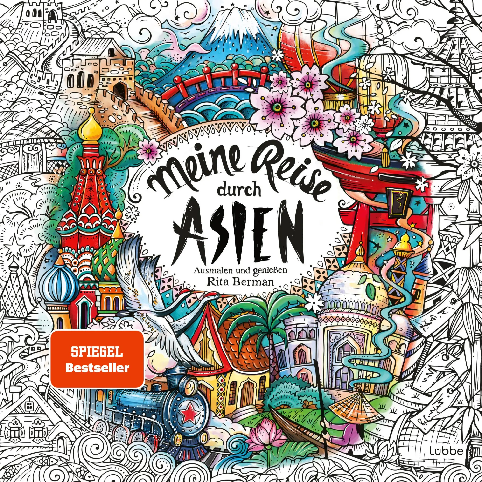 Cover: 9783404617388 | Meine Reise durch Asien | Ausmalen und genießen | Rita Berman | Buch