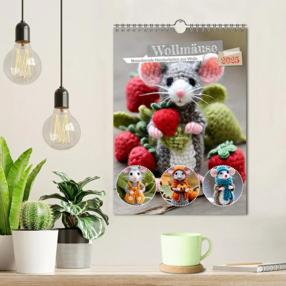 Bild: 9783435927388 | Wollmäuse (Wandkalender 2025 DIN A4 hoch), CALVENDO Monatskalender