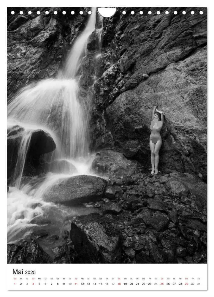 Bild: 9783457017388 | Akt am Wasserfall (Wandkalender 2025 DIN A4 hoch), CALVENDO...