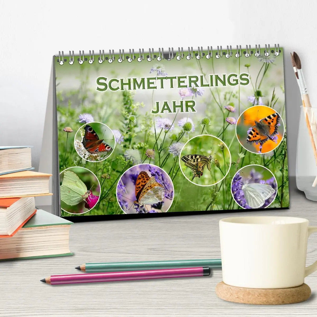 Bild: 9783457567388 | Schmetterlingsjahr (Tischkalender 2026 DIN A5 quer), CALVENDO...