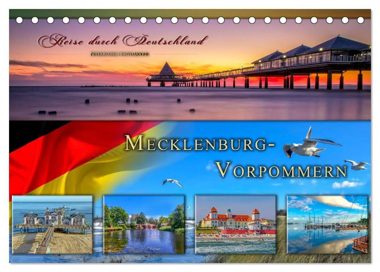 Cover: 9783569747388 | Reise durch Deutschland - Mecklenburg-Vorpommern (Tischkalender...