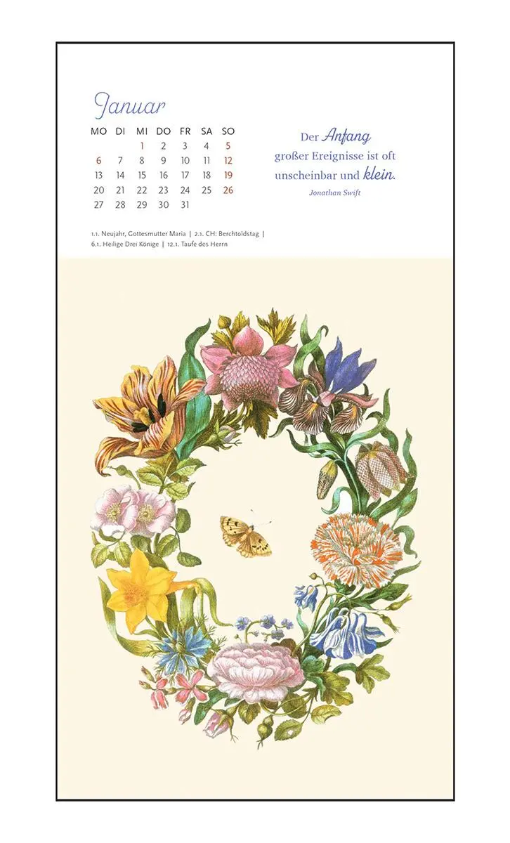 Bild: 9783746267388 | Blumengrüße 2026 | Der Postkartenkalender mit 30 Stickern | Merian