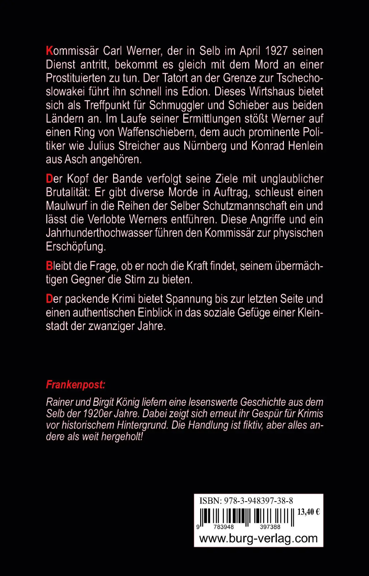 Rückseite: 9783948397388 | Dunkle Wolken überm Edion | Rainer König (u. a.) | Taschenbuch | 2022