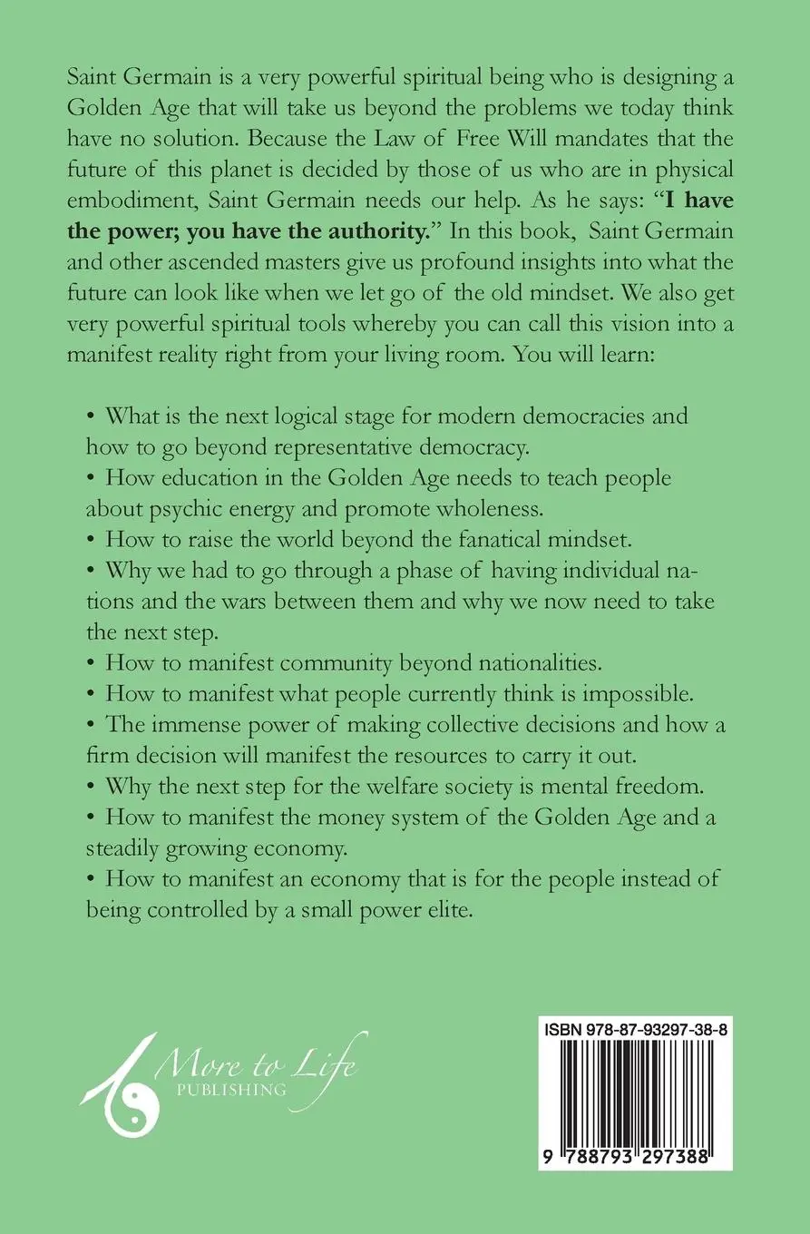 Rückseite: 9788793297388 | Manifesting Saint Germain's Golden Age | Kim Michaels | Taschenbuch