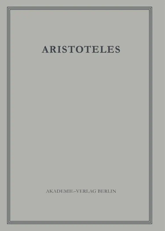 Cover: 9783050017488 | Politik - Buch II und III | Buch | 590 S. | Deutsch | 1991
