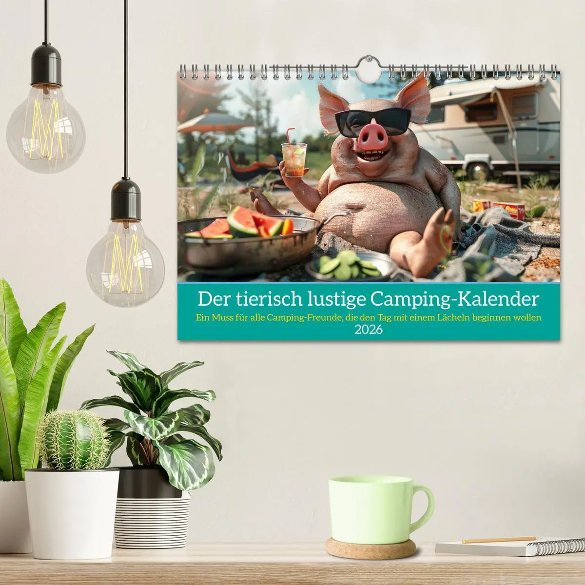 Bild: 9783457317488 | Der tierisch lustige Camping-Kalender (Wandkalender 2026 DIN A4...
