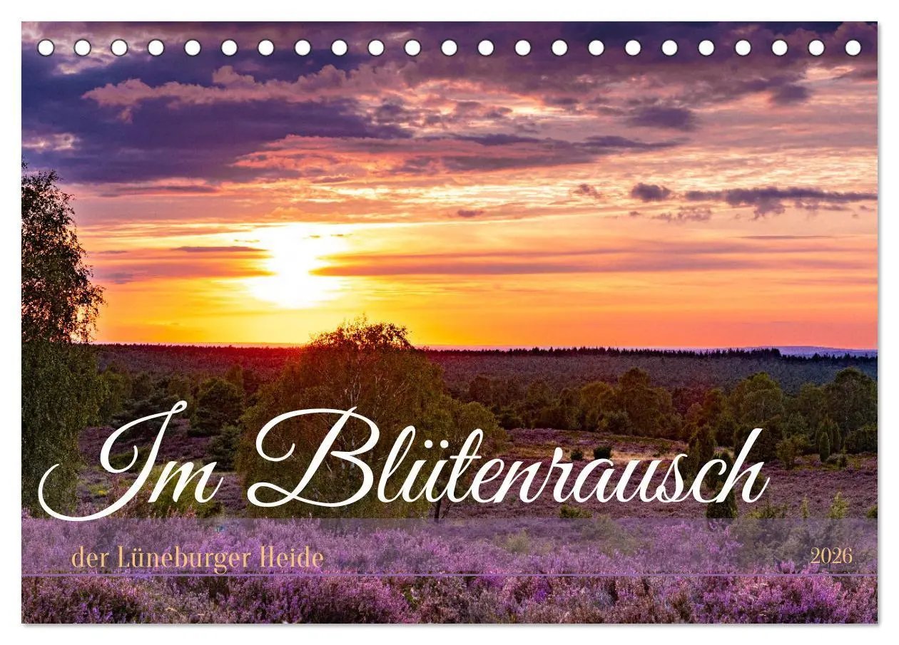 Cover: 9783457487488 | Im Blütenrausch der Lüneburger Heide (Tischkalender 2026 DIN A5...
