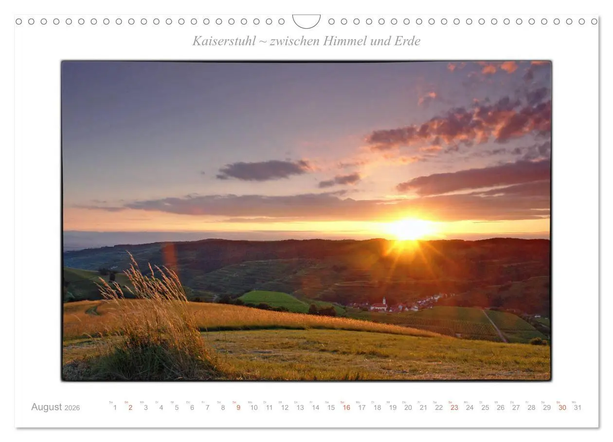 Bild: 9783457797488 | Kaiserstuhl zwischen Himmel und Erde (Wandkalender 2026 DIN A3...