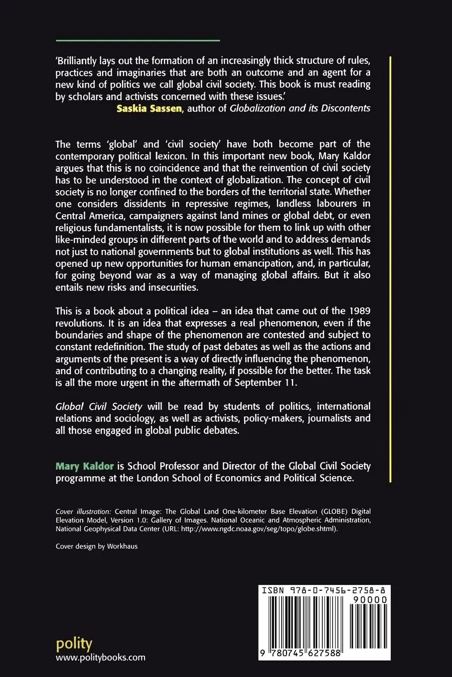 Rückseite: 9780745627588 | Global Civil Society | An Answer to War | Mary Kaldor | Taschenbuch