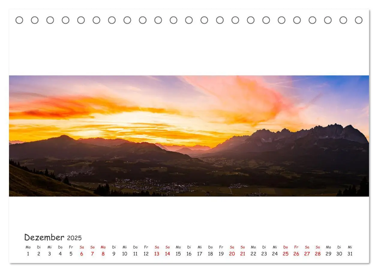 Bild: 9783383987588 | Wilder Kaiser Panorama 2025 (Tischkalender 2025 DIN A5 quer),...