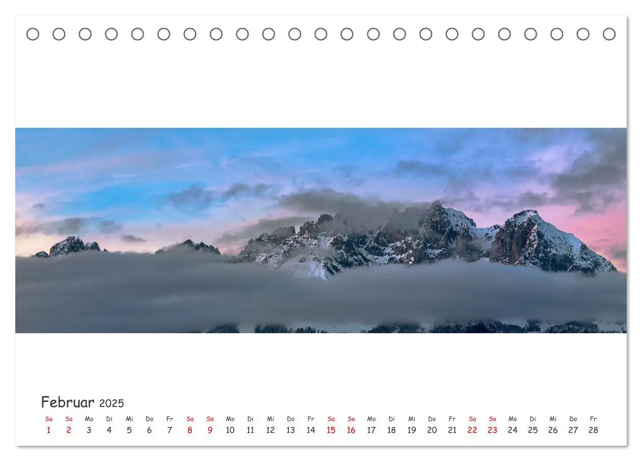Bild: 9783383987588 | Wilder Kaiser Panorama 2025 (Tischkalender 2025 DIN A5 quer),...