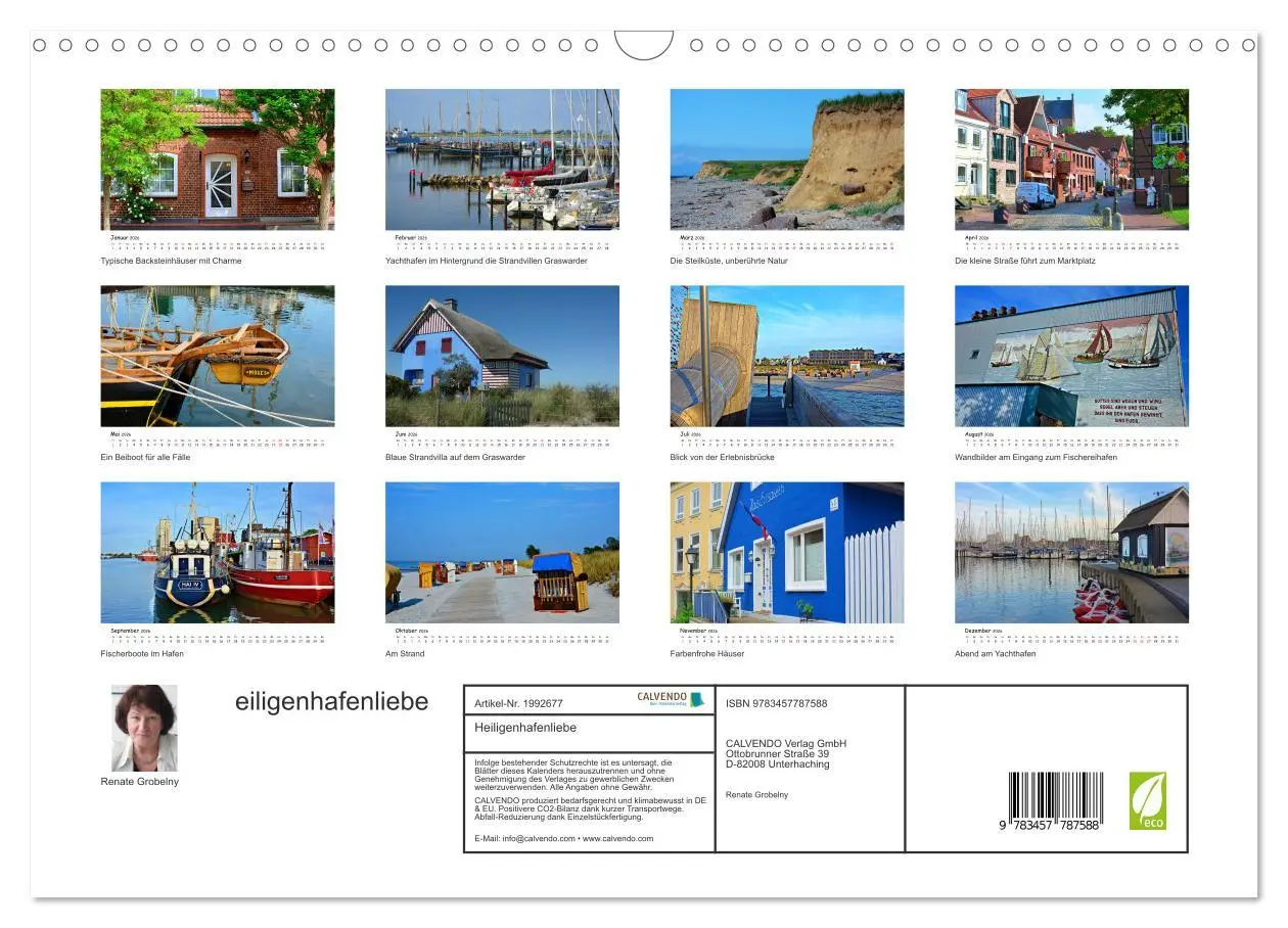 Bild: 9783457787588 | Heiligenhafenliebe (Wandkalender 2026 DIN A3 quer), CALVENDO...