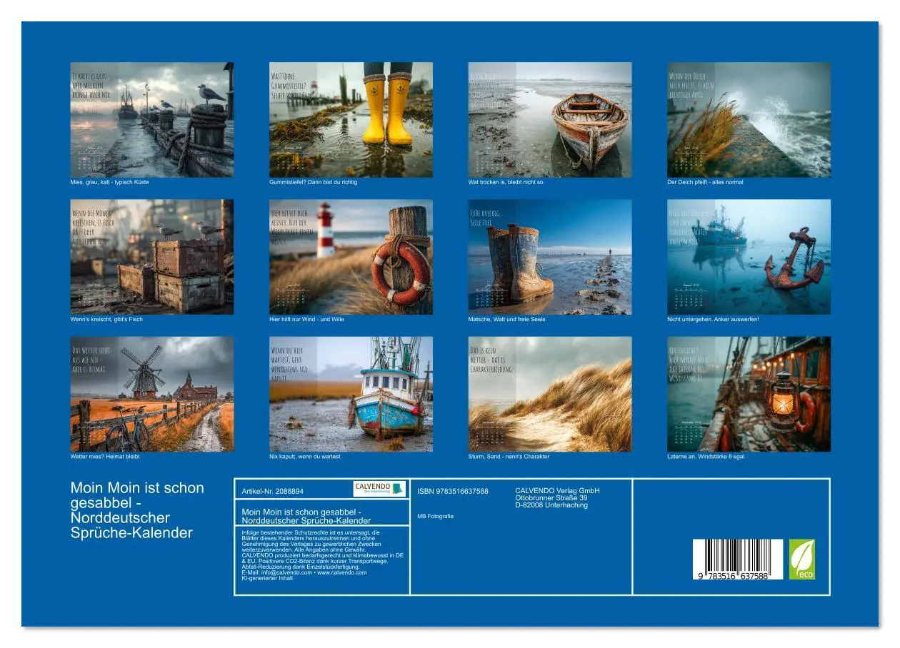 Bild: 9783516637588 | Moin Moin ist schon gesabbel - Norddeutscher Sprüche-Kalender...