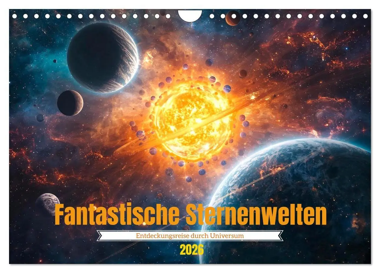 Cover: 9783516707588 | Fantastische Sternenwelten (Wandkalender 2026 DIN A4 quer),...
