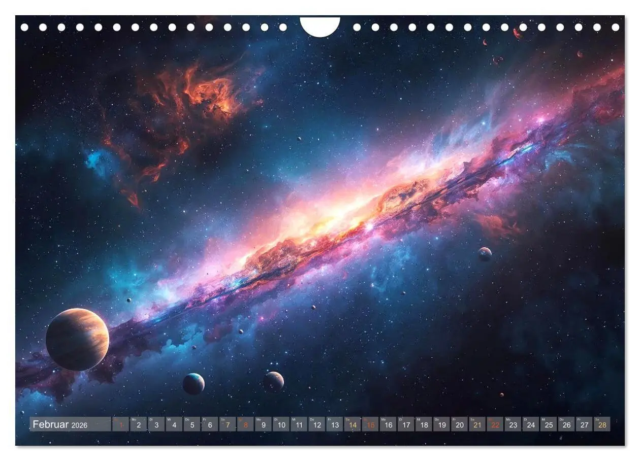 Bild: 9783516707588 | Fantastische Sternenwelten (Wandkalender 2026 DIN A4 quer),...