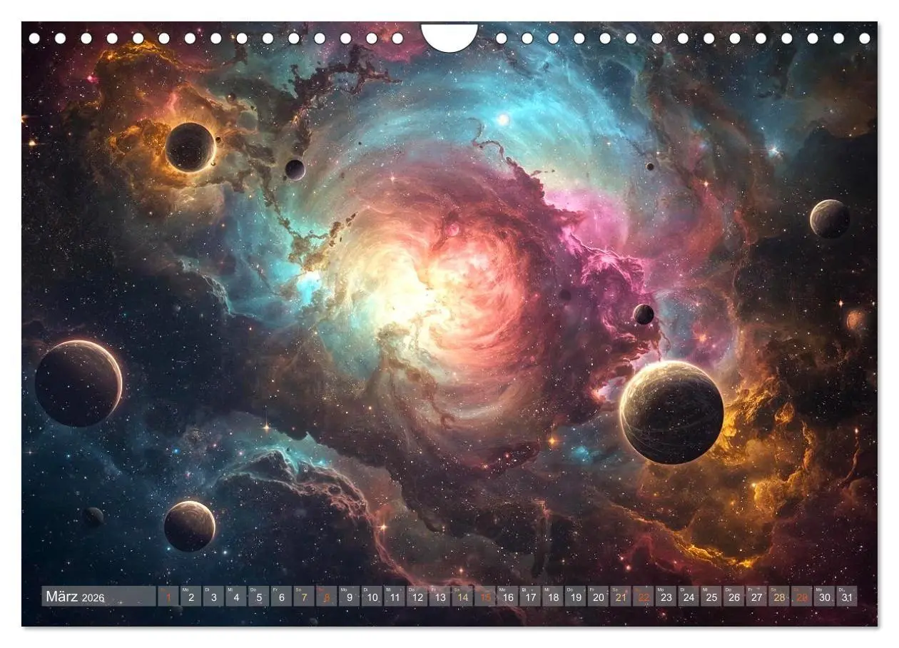 Bild: 9783516707588 | Fantastische Sternenwelten (Wandkalender 2026 DIN A4 quer),...