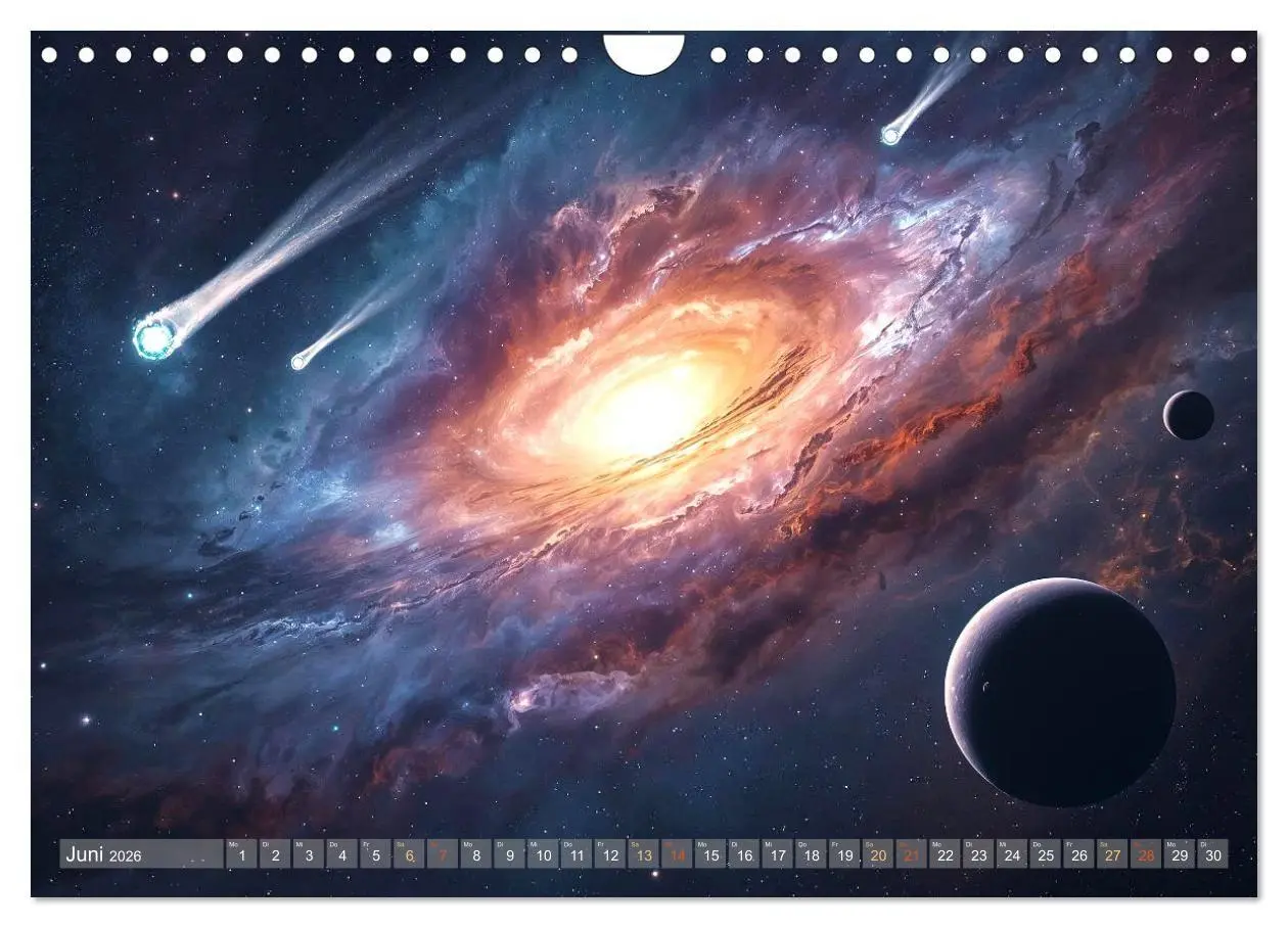 Bild: 9783516707588 | Fantastische Sternenwelten (Wandkalender 2026 DIN A4 quer),...