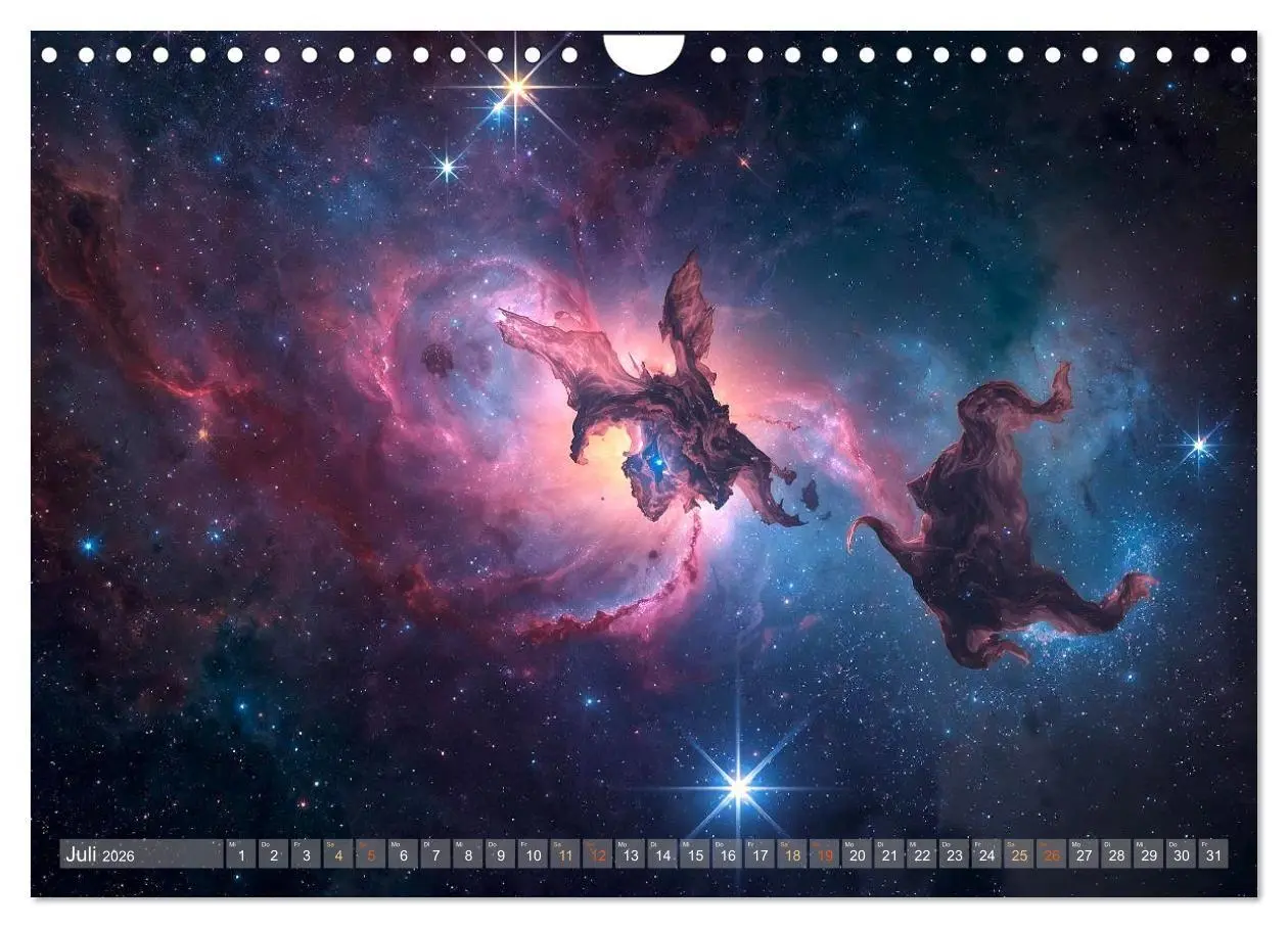 Bild: 9783516707588 | Fantastische Sternenwelten (Wandkalender 2026 DIN A4 quer),...