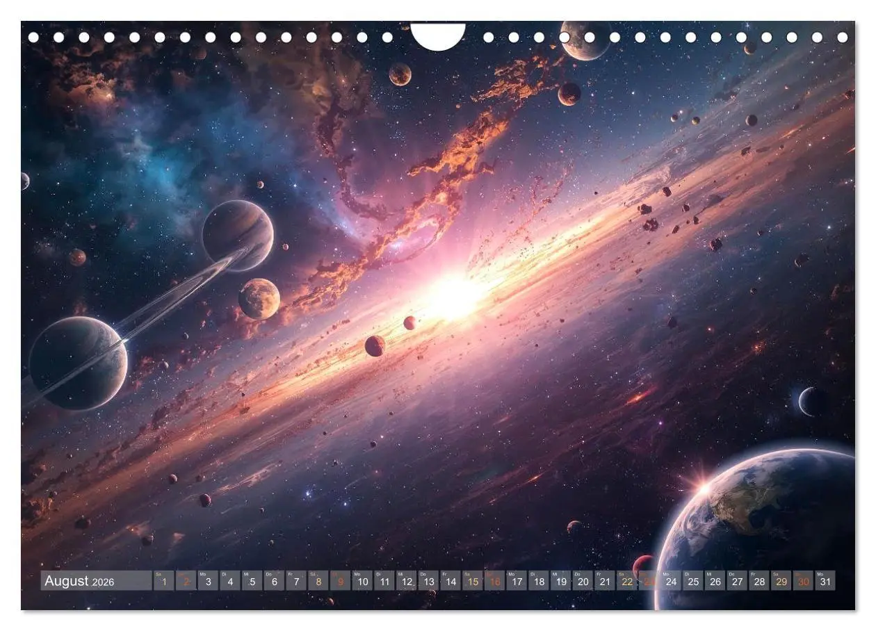 Bild: 9783516707588 | Fantastische Sternenwelten (Wandkalender 2026 DIN A4 quer),...
