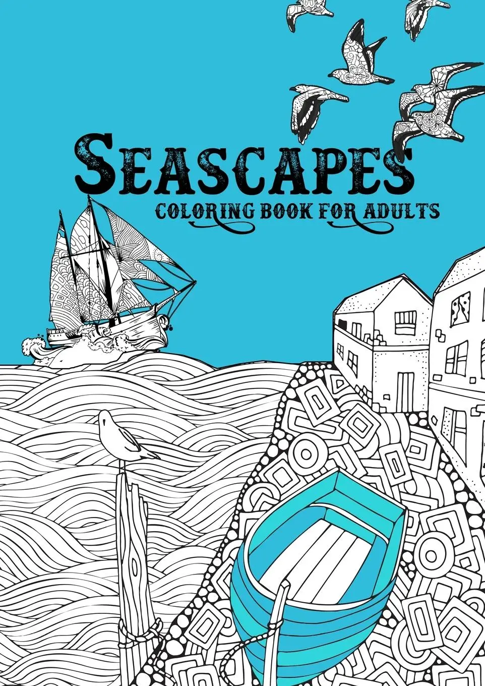 Cover: 9783754167588 | Seascapes Coloring Book for Adults | Monsoon Publishing | Taschenbuch