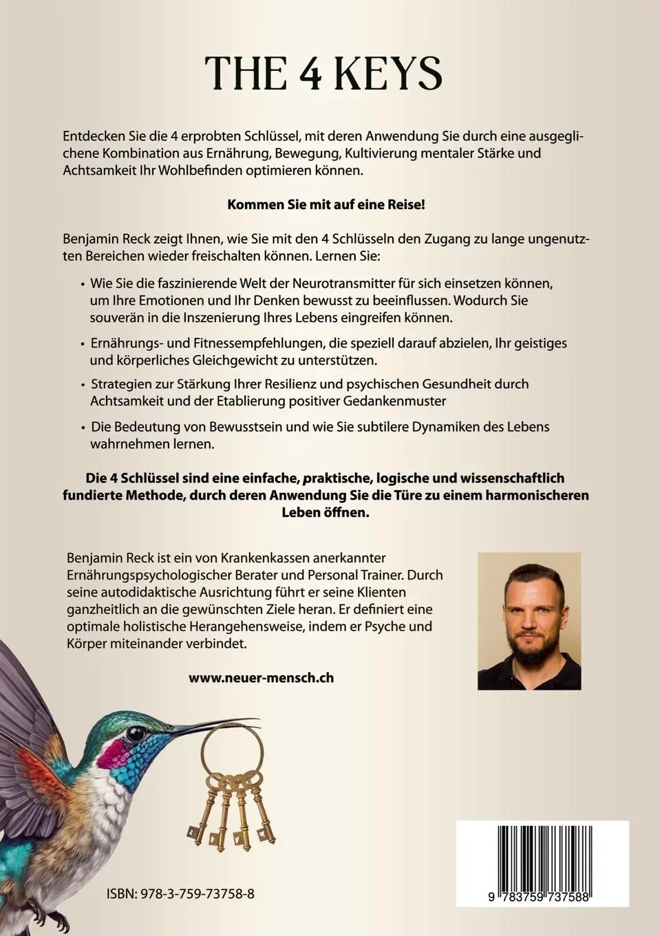 Rückseite: 9783759737588 | The 4 Keys | Wie Sie Zugang zu nahezu jeder Lösung finden | Reck