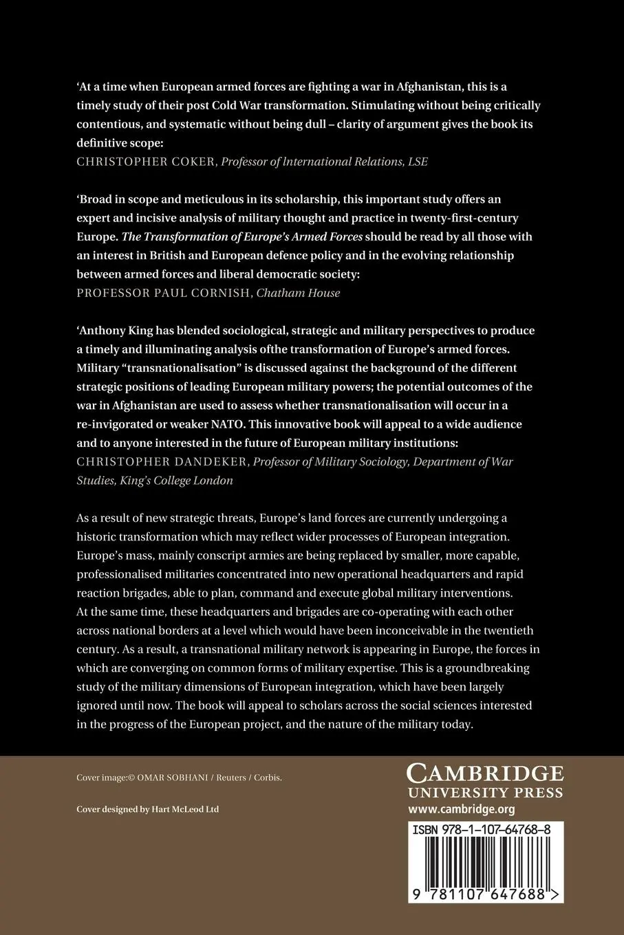 Rückseite: 9781107647688 | The Transformation of Europe's Armed Forces | Anthony King | Buch