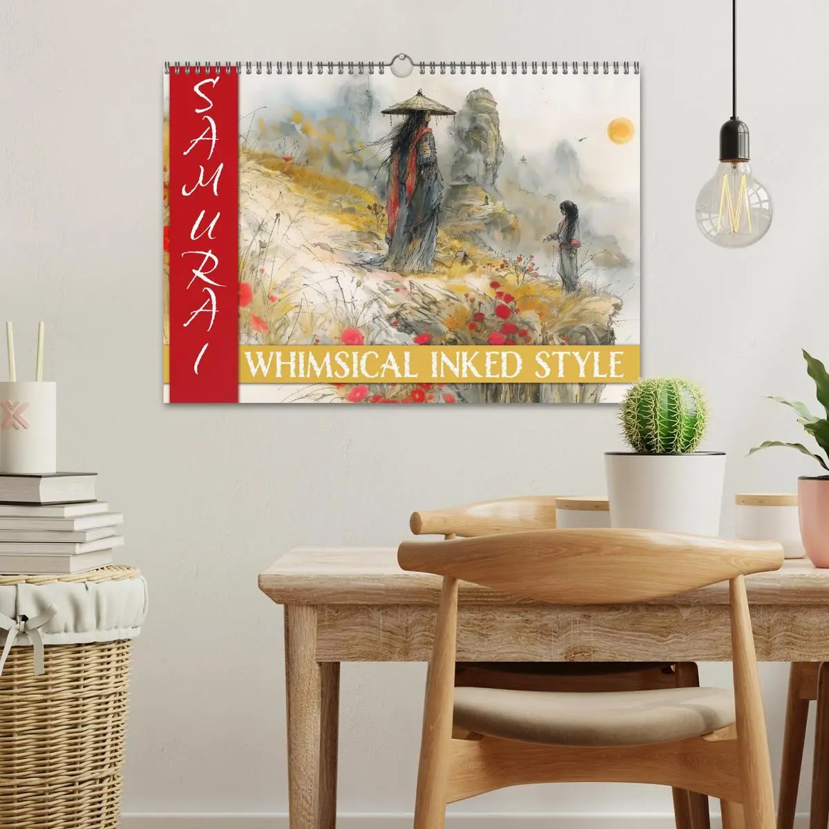 Bild: 9783457397688 | Samurai - whimsical inked style (Wandkalender 2026 DIN A3 quer),...