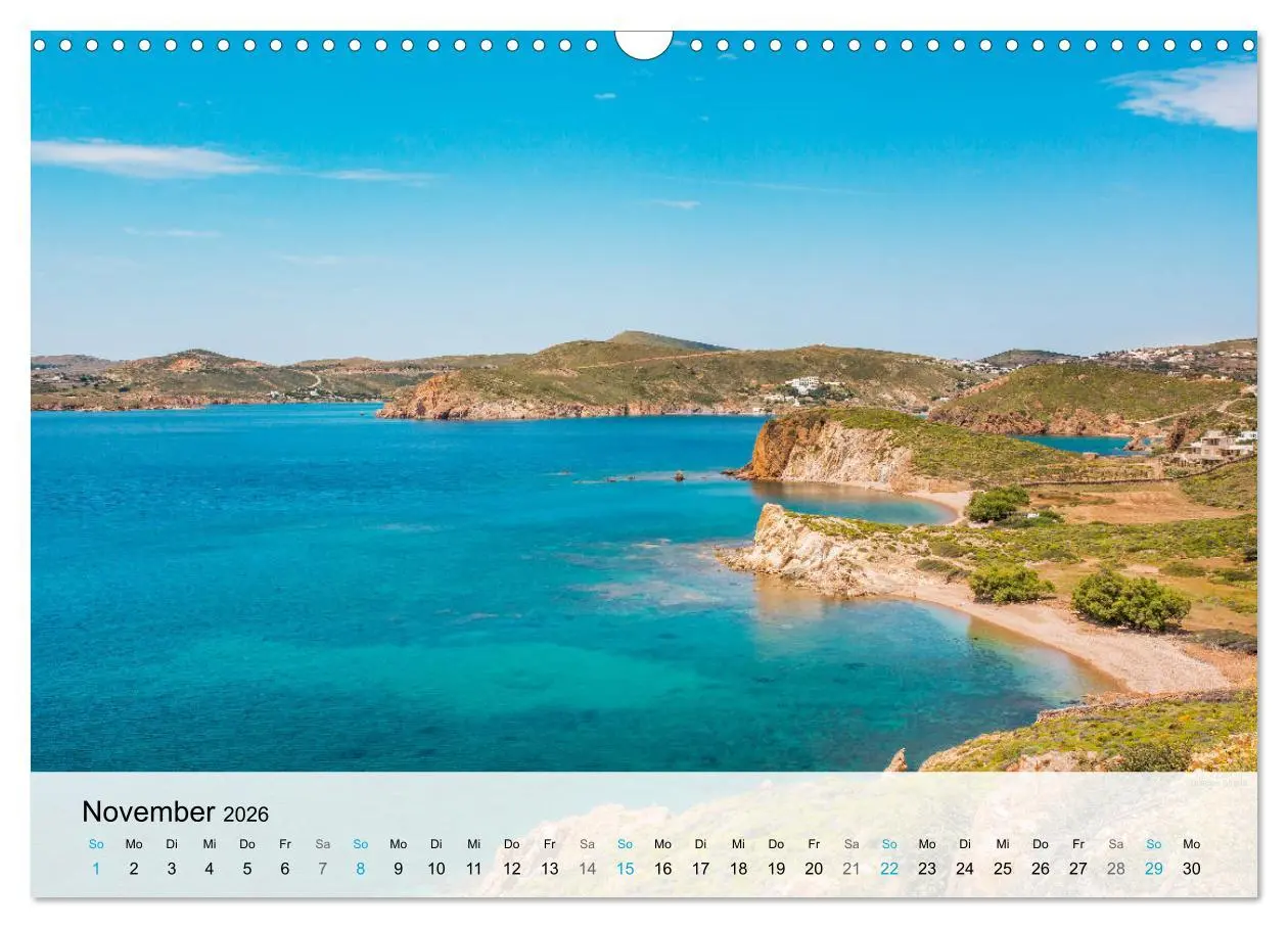 Bild: 9783457607688 | Patmos - Die heilige Insel (Wandkalender 2026 DIN A3 quer),...