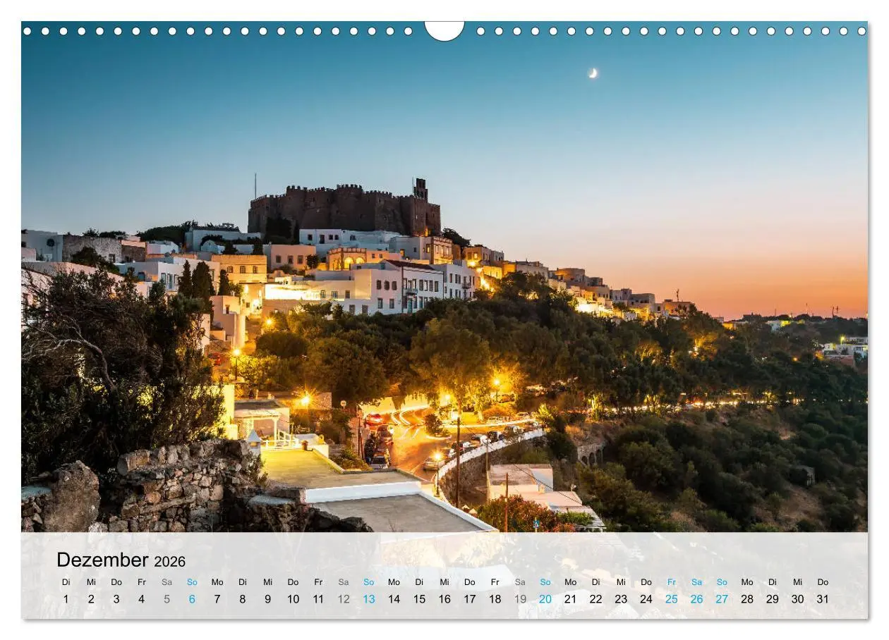 Bild: 9783457607688 | Patmos - Die heilige Insel (Wandkalender 2026 DIN A3 quer),...