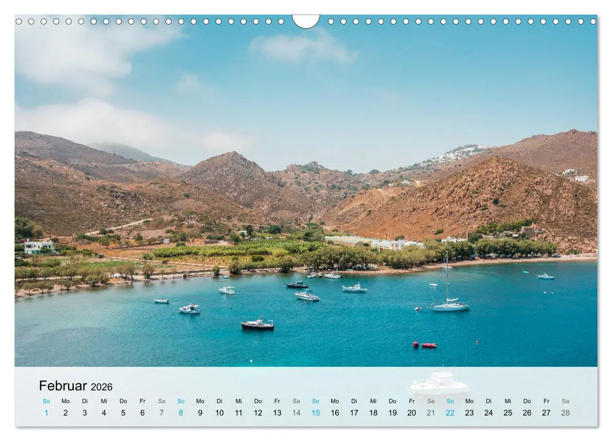 Bild: 9783457607688 | Patmos - Die heilige Insel (Wandkalender 2026 DIN A3 quer),...