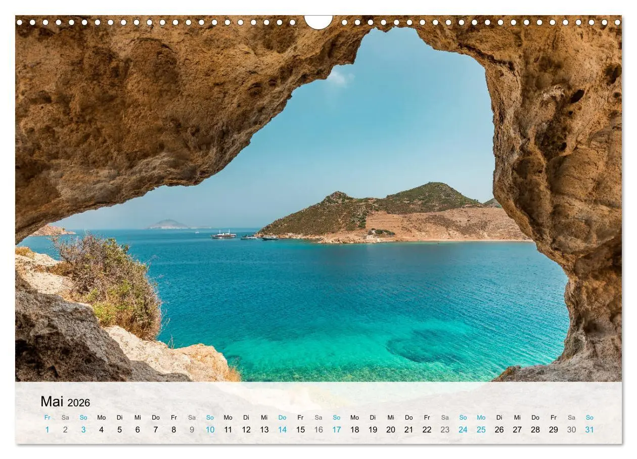 Bild: 9783457607688 | Patmos - Die heilige Insel (Wandkalender 2026 DIN A3 quer),...