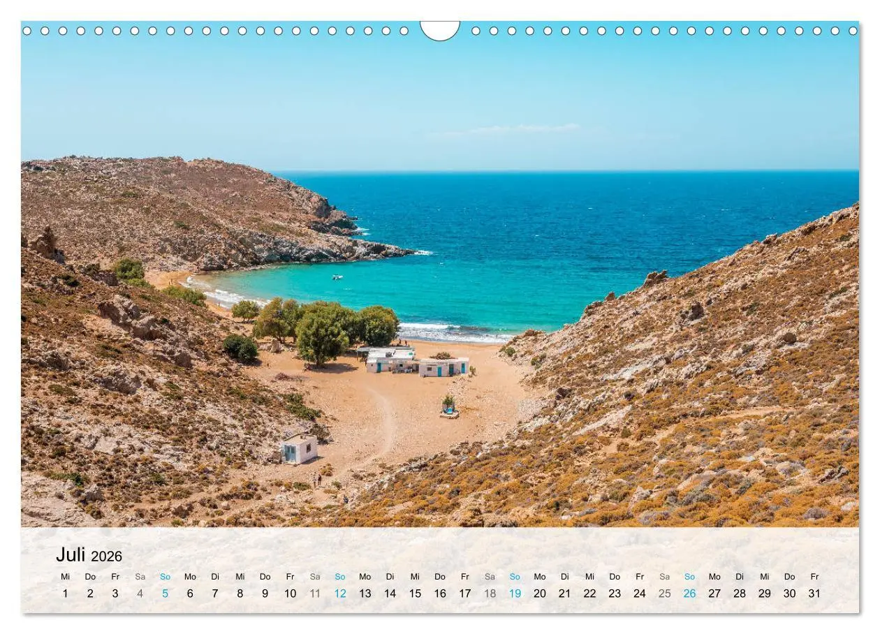 Bild: 9783457607688 | Patmos - Die heilige Insel (Wandkalender 2026 DIN A3 quer),...