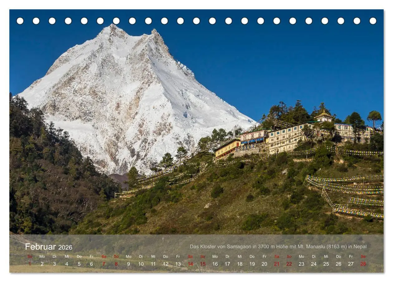 Bild: 9783457917688 | Buddhistische Klöster im Himalaya (Tischkalender 2026 DIN A5 quer),...