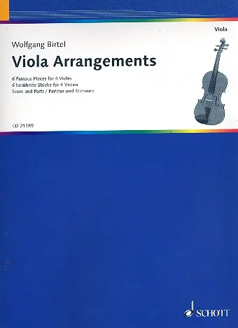Cover: 9790001187688 | Viola Arrangements | 6 Famous Pieces | Partitur + Stimmen | 2012