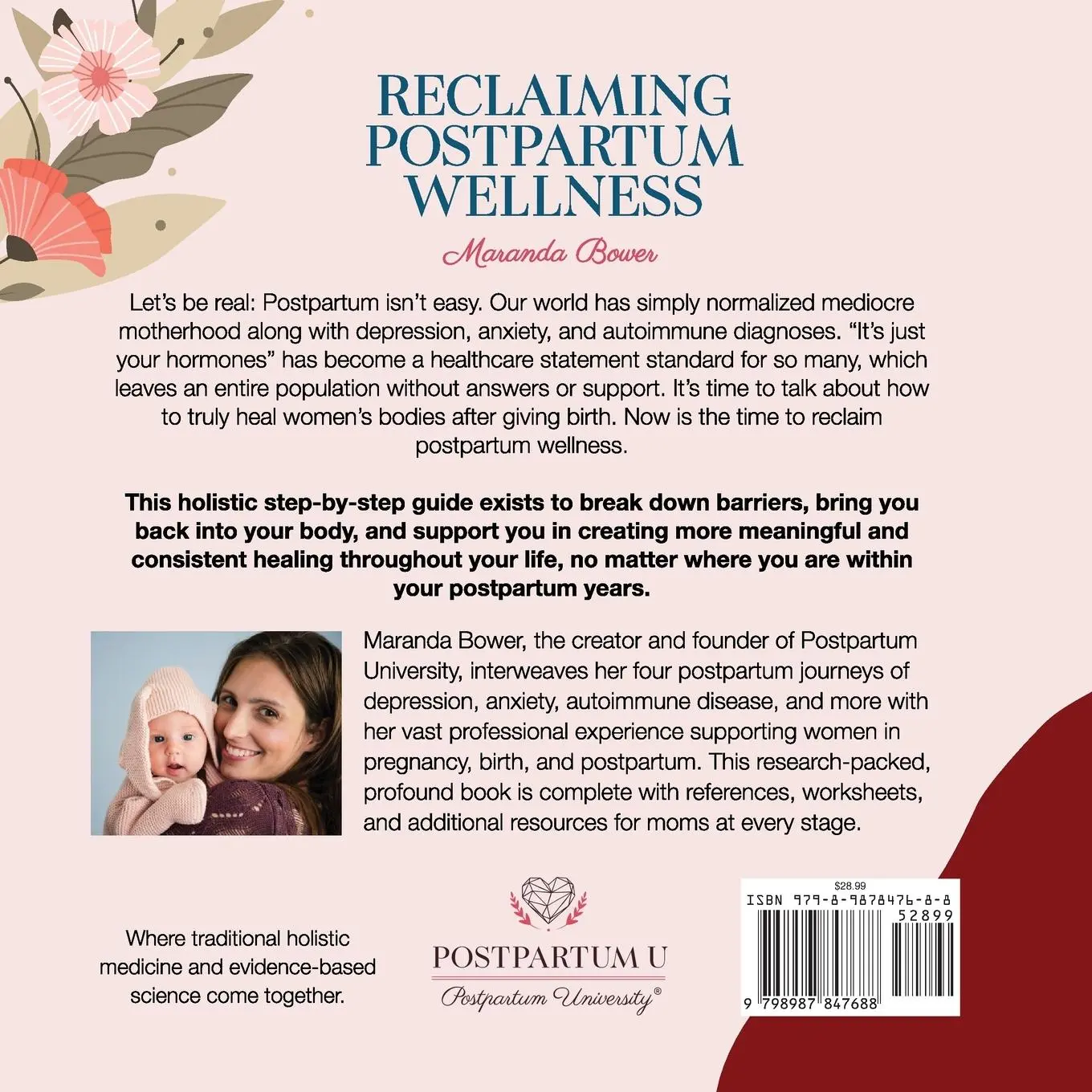 Rückseite: 9798987847688 | Reclaiming Postpartum Wellness | Maranda Bower | Taschenbuch | 2023