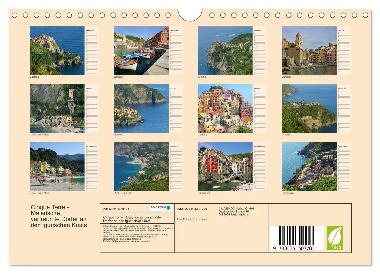 Bild: 9783435507788 | Cinque Terre - Malerische, verträumte Dörfer an der ligurischen...