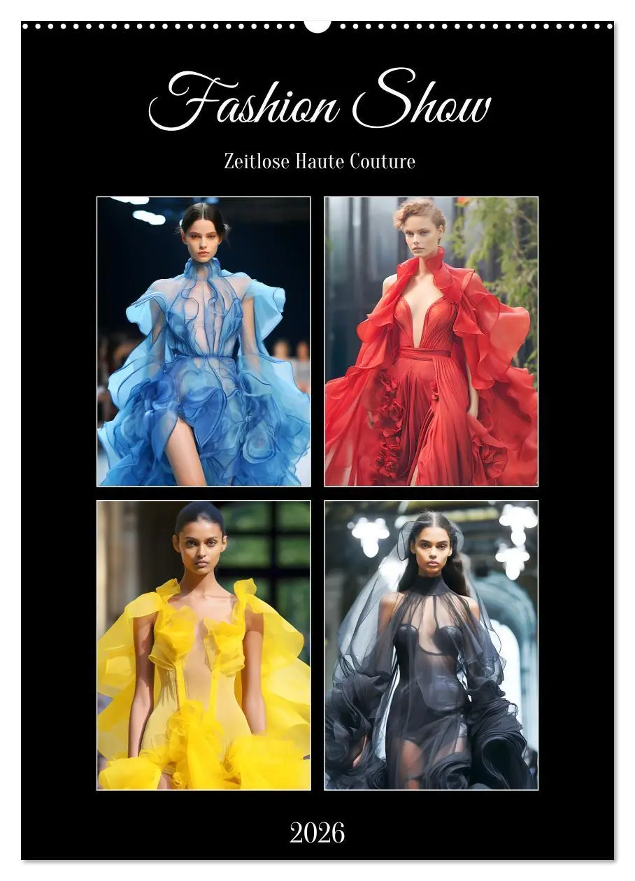 Cover: 9783516307788 | Fashion Show. Zeitlose Haute Coutour (Wandkalender 2026 DIN A2...