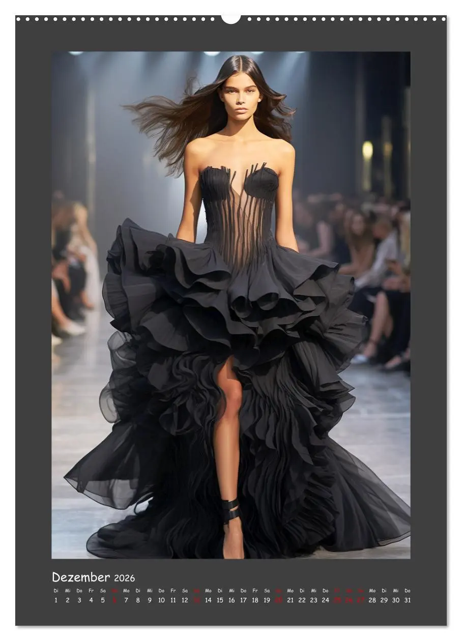 Bild: 9783516307788 | Fashion Show. Zeitlose Haute Coutour (Wandkalender 2026 DIN A2...